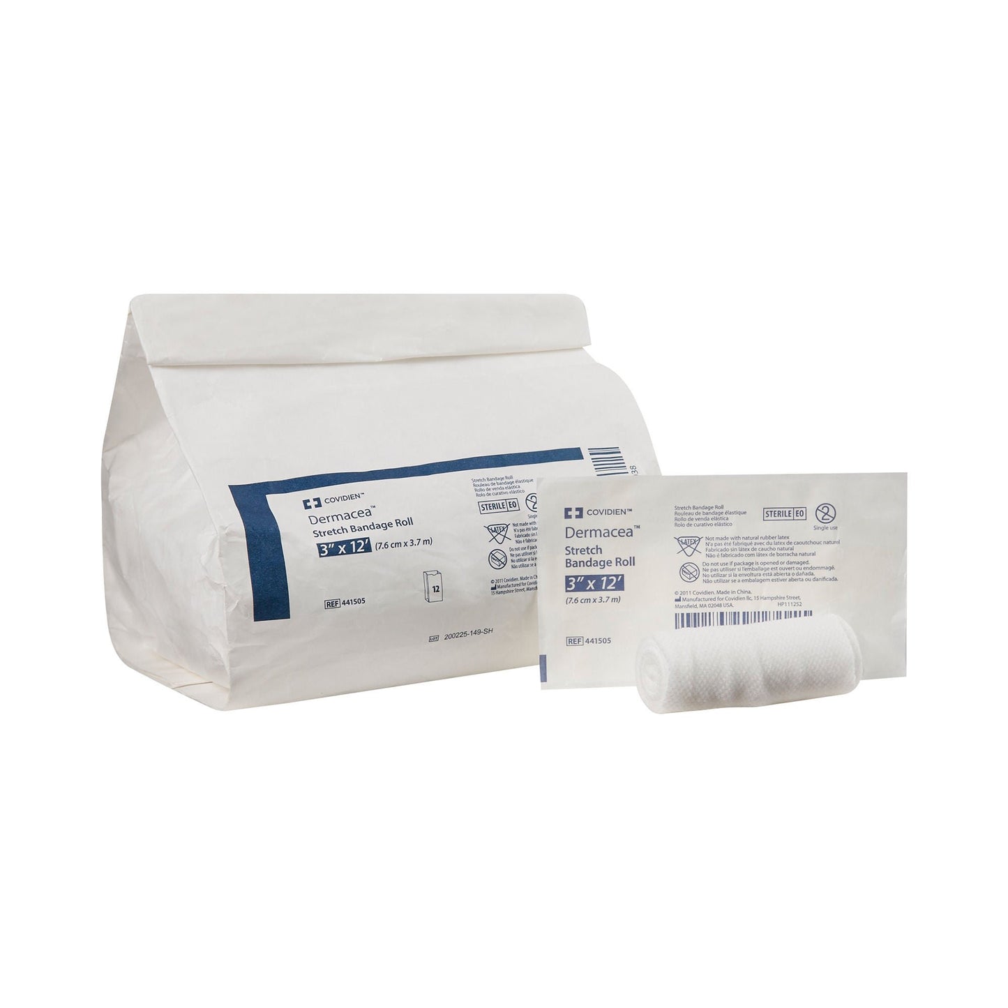 DRESSING, DERMACEA STRCH STR 3"X75" (12/BG 8BG/CS)
