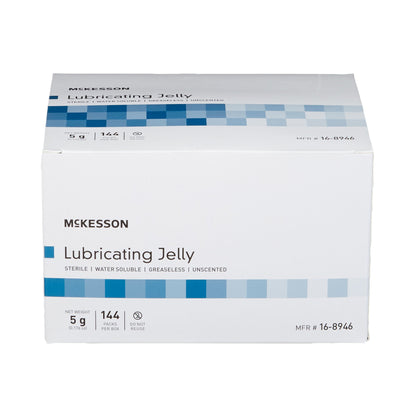 LUBRICATING JELLY, STR FOIL PKT 5GRAM (144/BX 6BX/CS)