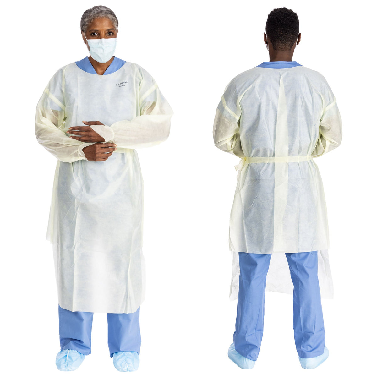 GOWN, ISOLATION AAMI LV2 TRI-LAYER YLW 2XLG (10/BG 10BG/CS)