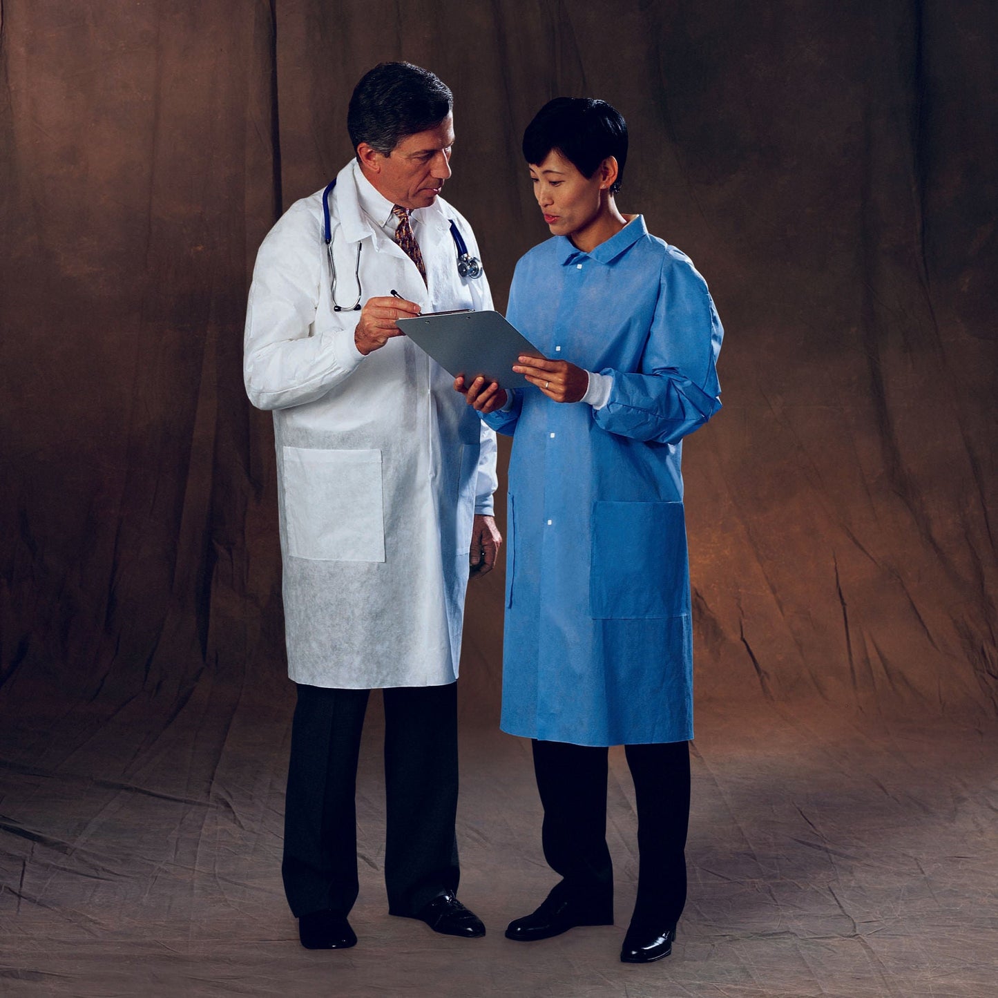 COAT, LAB BASIC WHT SM (25/CS)KIMCLK