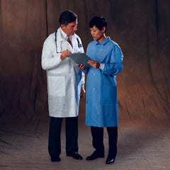 COAT, LAB BASIC WHT SM (25/CS)KIMCLK