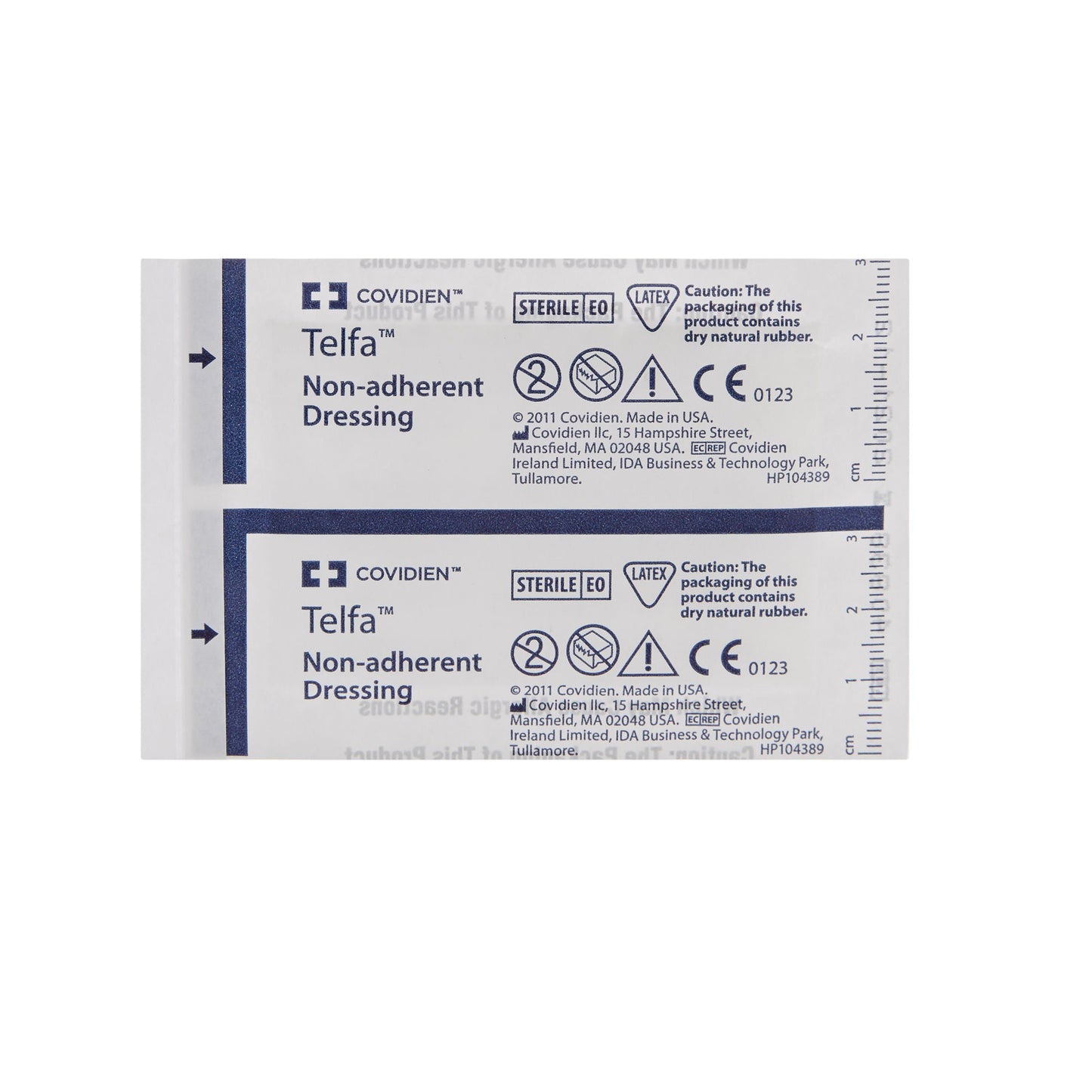 DRESSING, TELFA STR 2"X3" 1'S NON ADH (100/CT)