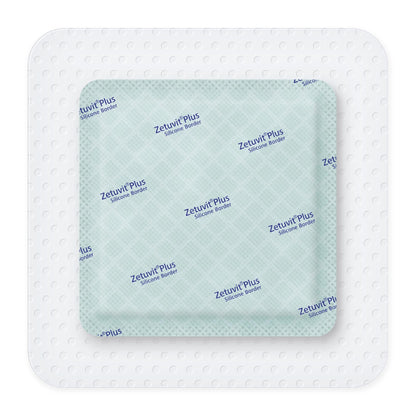 DRESSING, WND ZETUVIT + SAP BRDR SIL ADH 5"X5" (10/BX)