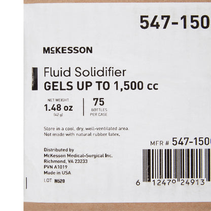 SOLIDIFIER, FLUID W/SCREW CAP BOTTLE 1500CC (75/CS)