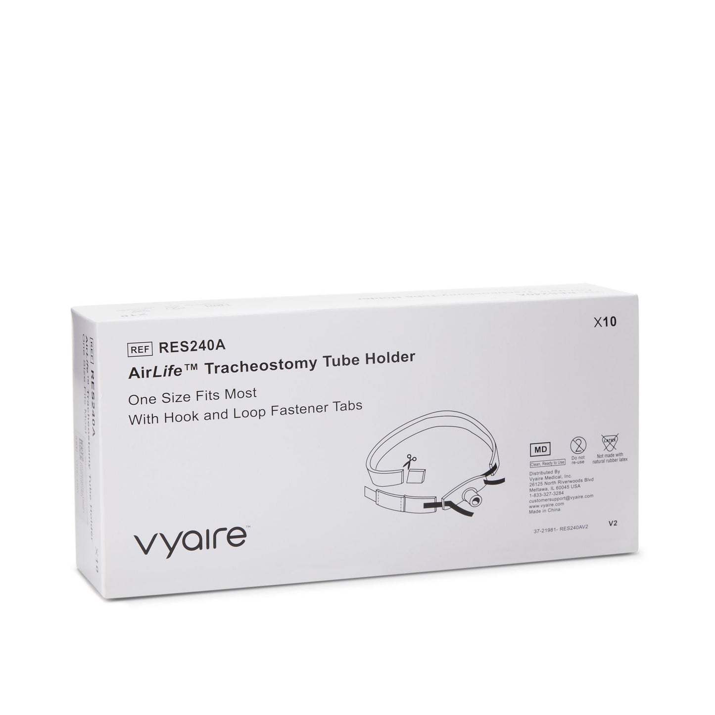 HOLDER, TRACH TUBE ADLT (10/BX10BX/CS)