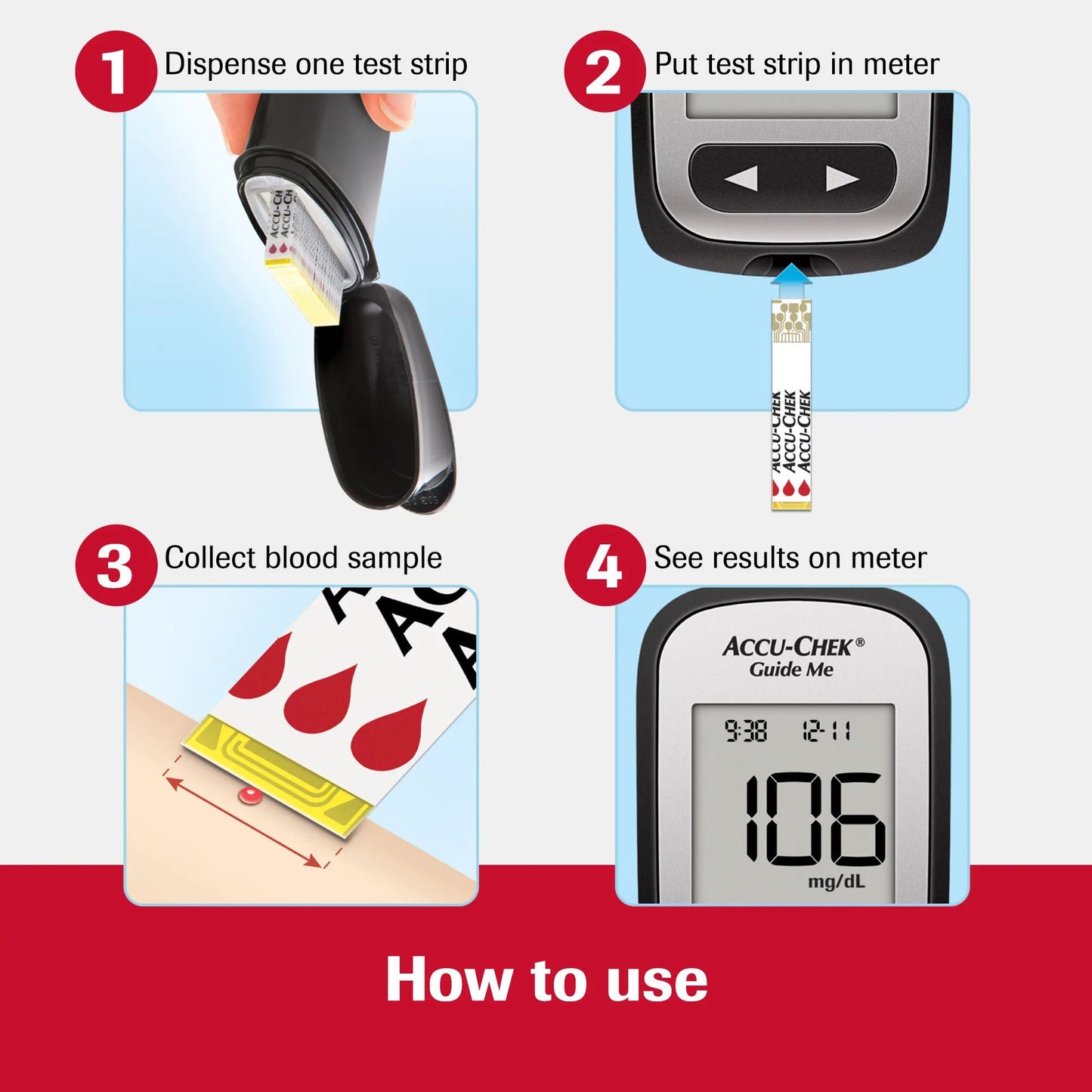 METER, BLOOD GLUCOSE ACCU-CHEKGUIDE ME