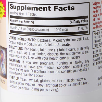 VITAMIN B-12, TAB 1000MCG (130/BT)