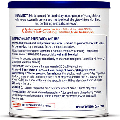 PURAMINO, PDR JR UNFLAV 14.1OZ(4/CS)