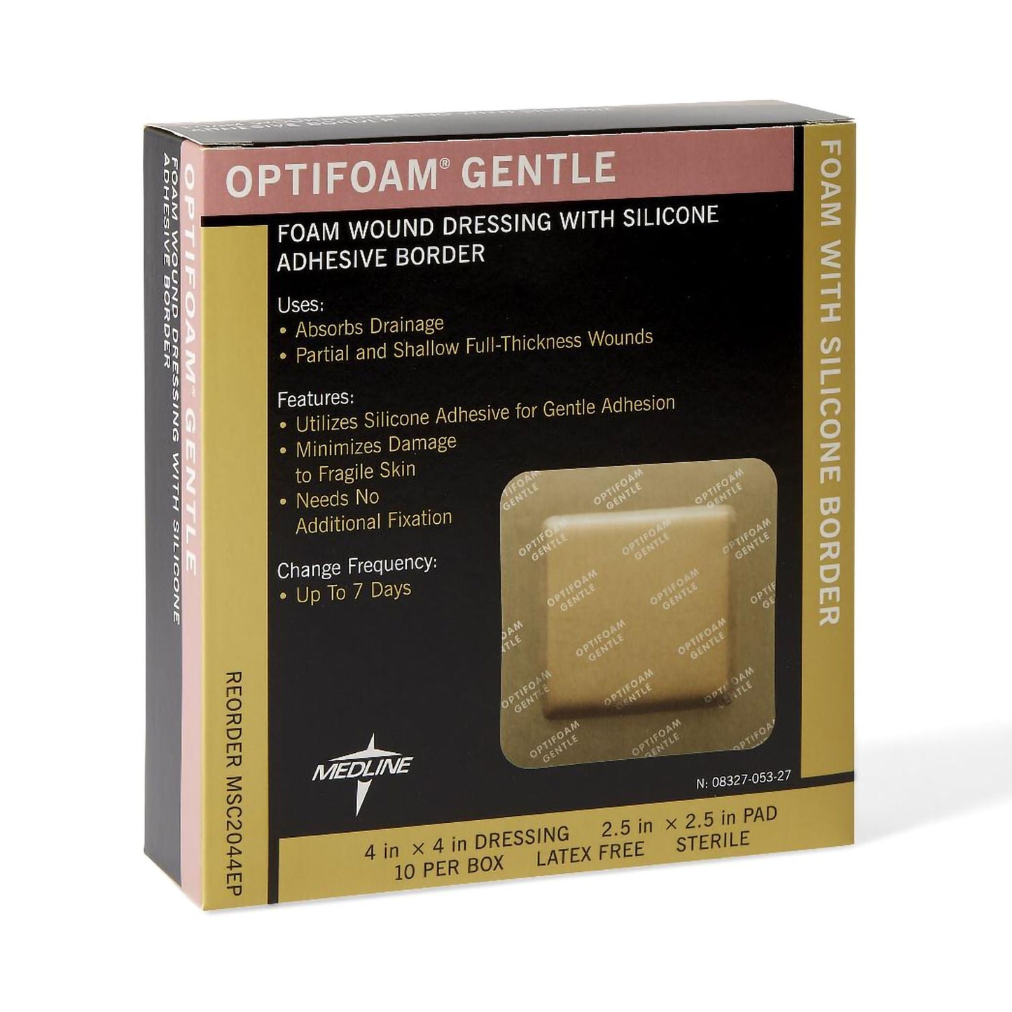 DRESSING, OPTIFOAM ADHSV 4"X4"(10/BX 10BX/CS)