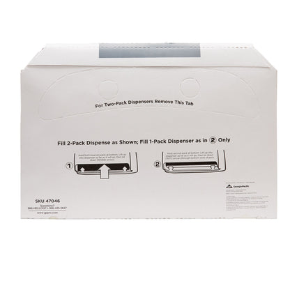 COVER, TOILET SEAT HALF-FOLD WHT (250/BX 20BX/CS)