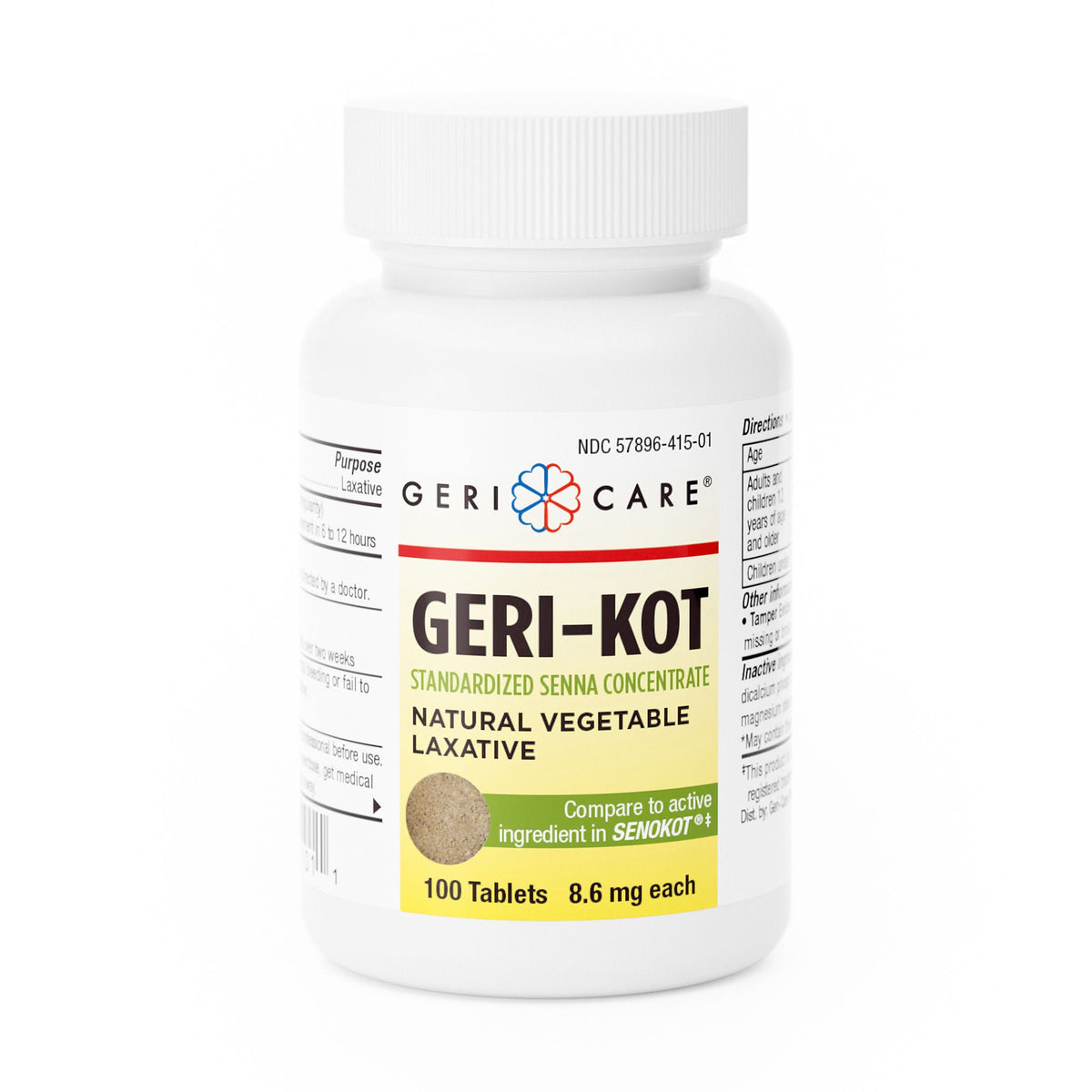 SENNA, TAB 8.6MG (100/BT 12BT/CS)