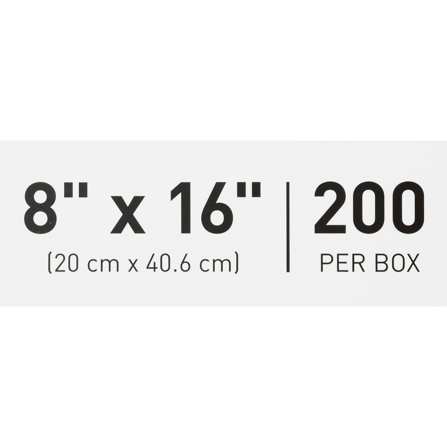 POUCH, SELF SEAL 8"X16" (200/BX 5BX/CS)