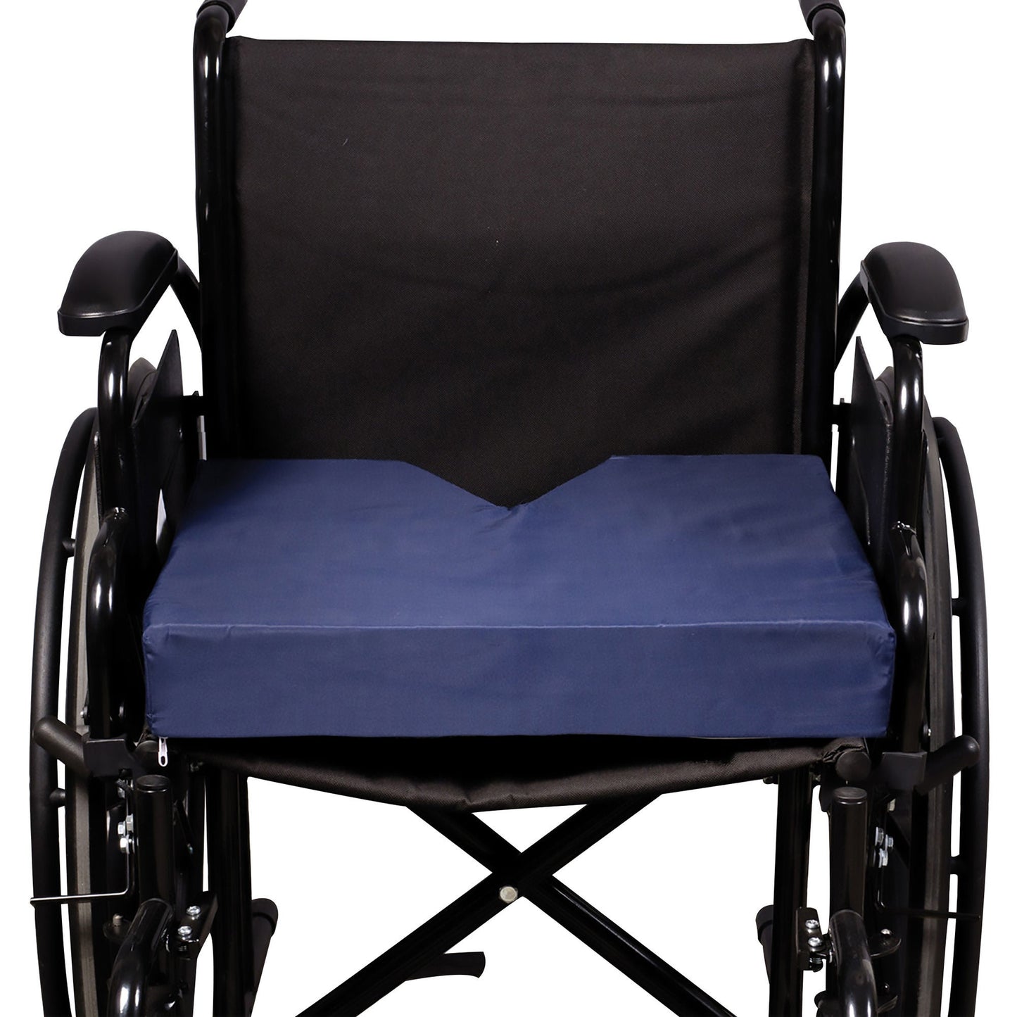 CUSHION, W/C SEAT COCCYX W/O INSERT NAVY 6"