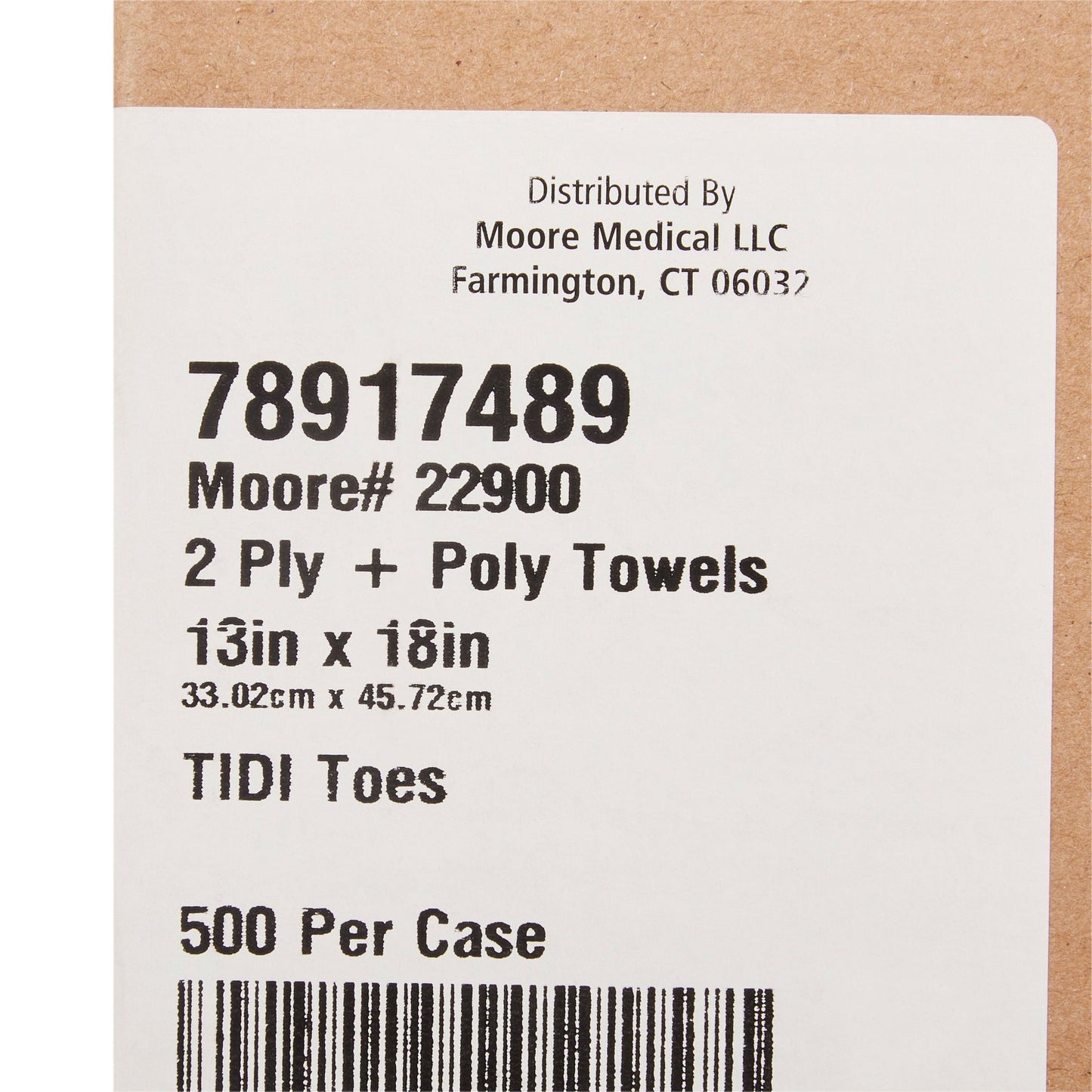 TOWEL, PODIATRY 2PLY 500S