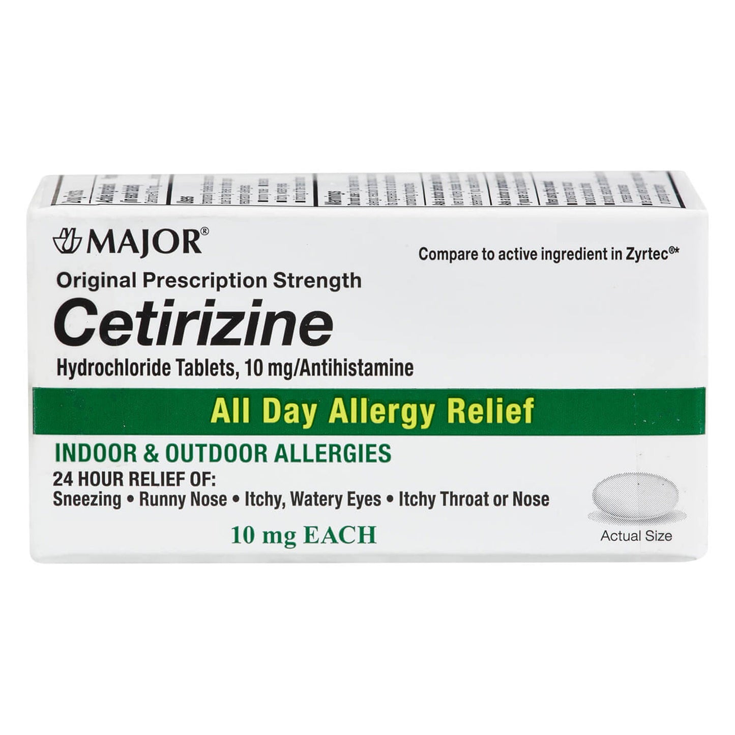 ALL DAY ALLERGY, TAB 10MG CETIRIZINE UD (14/BT)