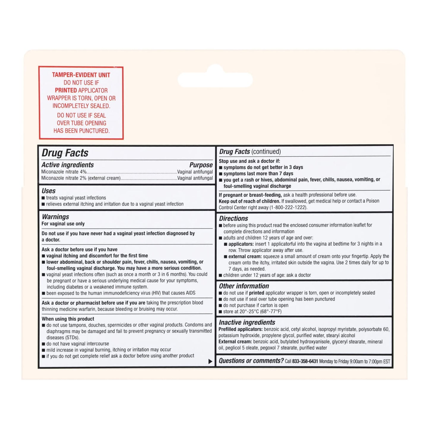 MICONAZOLE 3, CRM FT W/FILLED APPL COMBO KIT