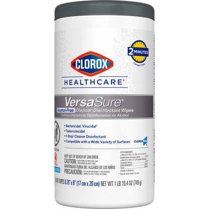 WIPE, DISINFECTANT VERSASURE ALCOHOL FREE (85/CT 6CT/CS)