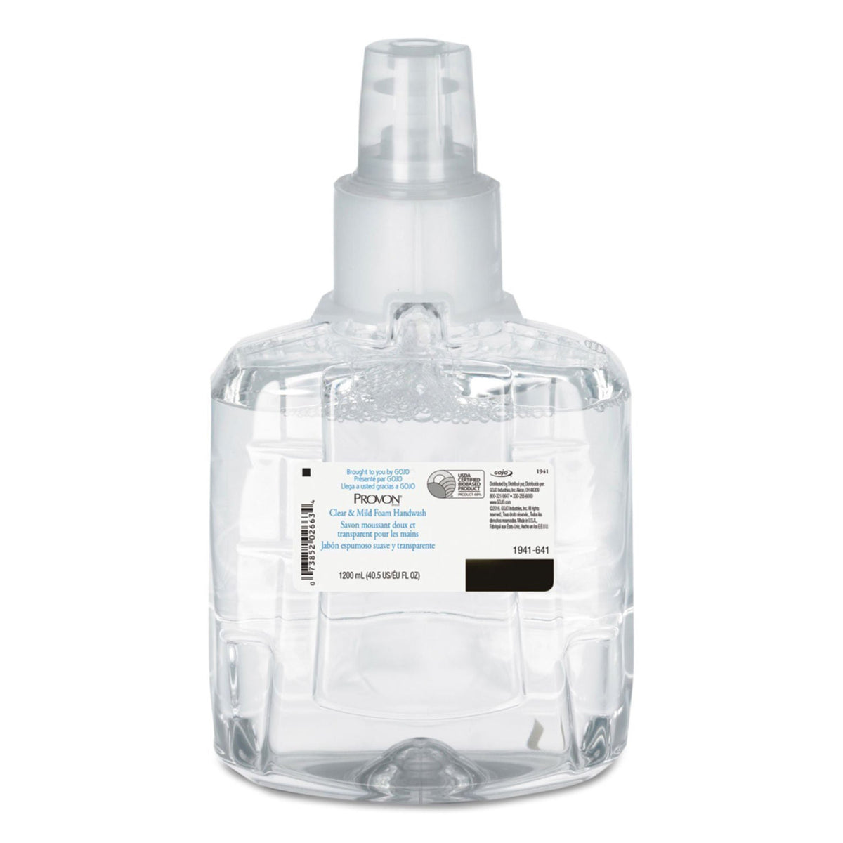 HANDWASH, FOAM PROVON CLR & MILD 1200ML (2/CS)