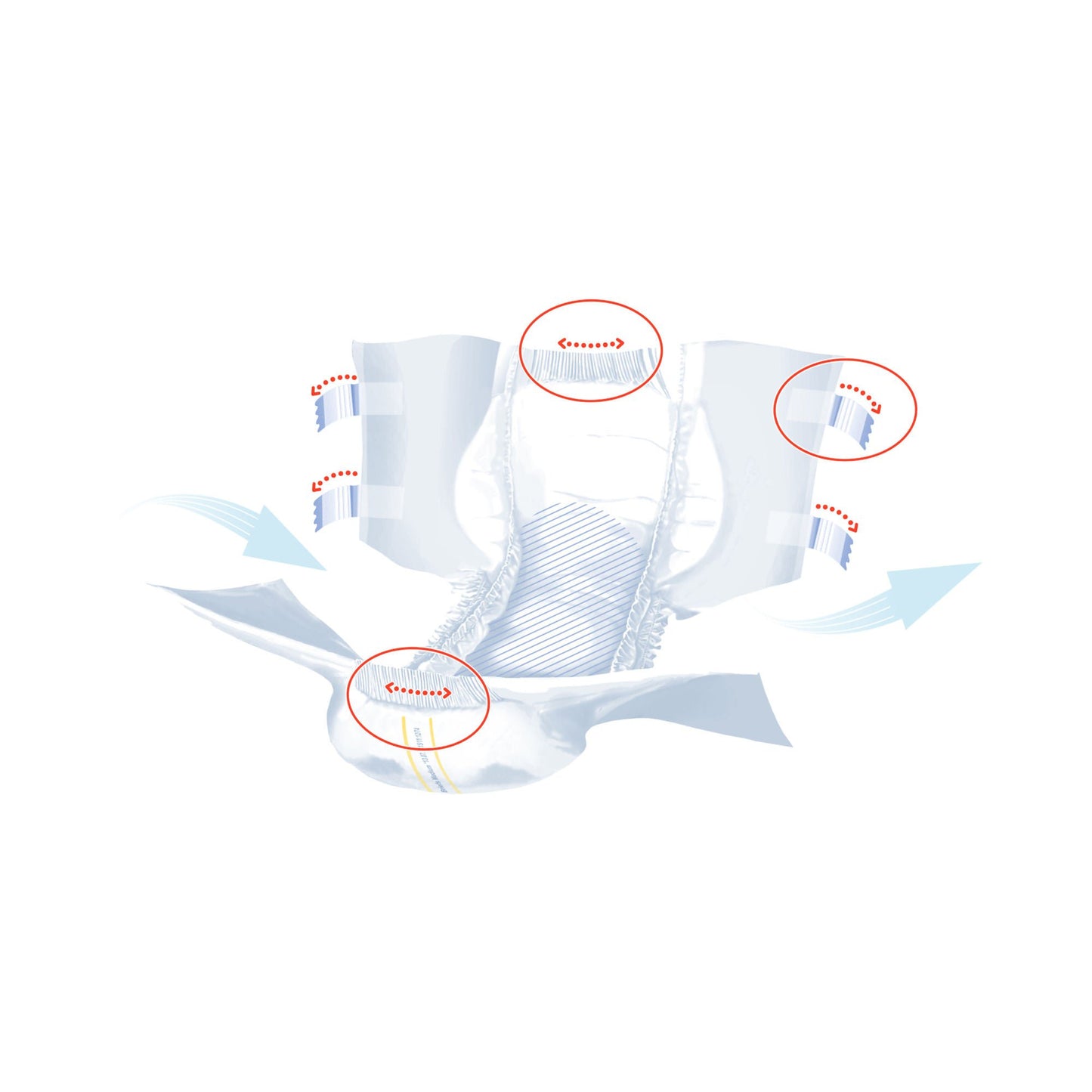 BRIEF, INCONT SENI SUPER QUATRO MED 30"-43" (10/PK 4PK/CS)