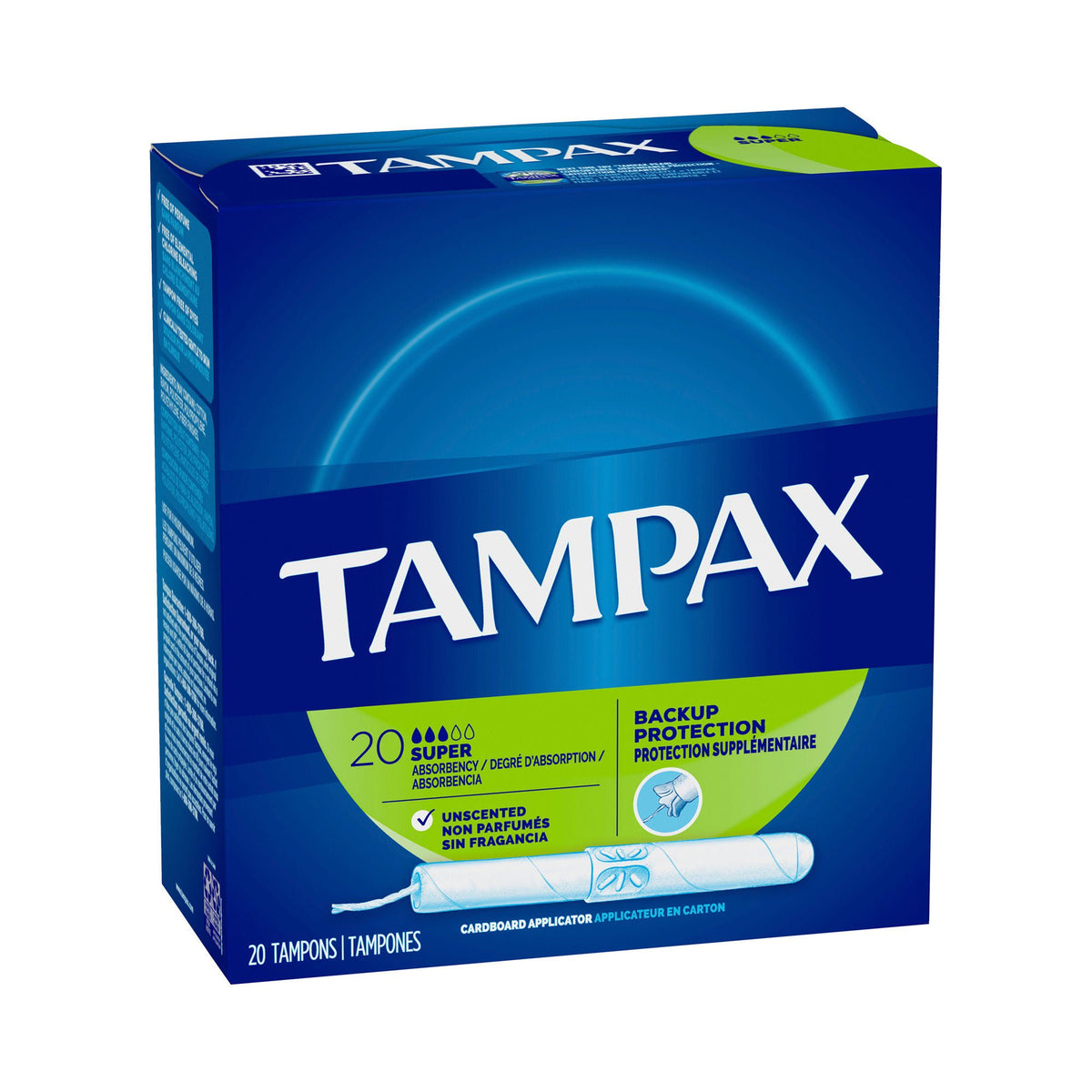 TAMPAX, SUPER (20 /PK 24PK/CS)