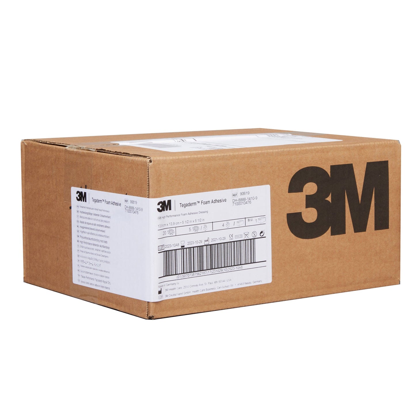 DRESSING, TEGADERM FM ADHSV HEEL 5.5X5.5" PAD 3X3" (5/BX 4BX