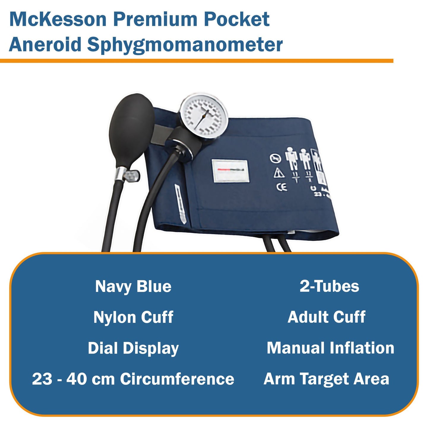 SPHYG ADULT PREMIUM NAVY W/CS (12/CS)