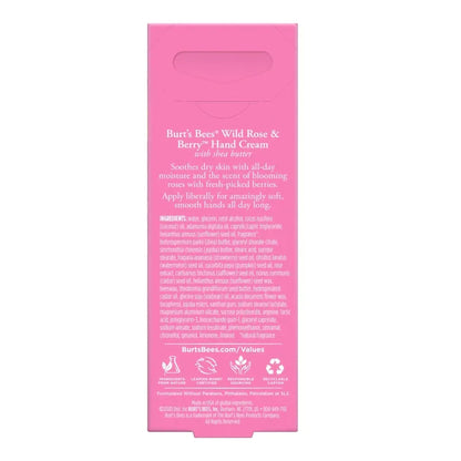 BURT BEES, CRM HAND WILD ROSE & BERRY 1OZ (4/CT)