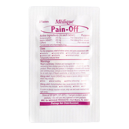 PAIN OFF XS, TAB (2/PK 50PK/BX12BX/CS)