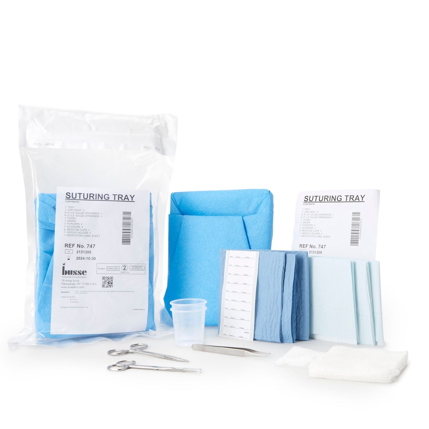 SUTURE TRAY, NDL HLDR ADSON FCPS (20/CS)