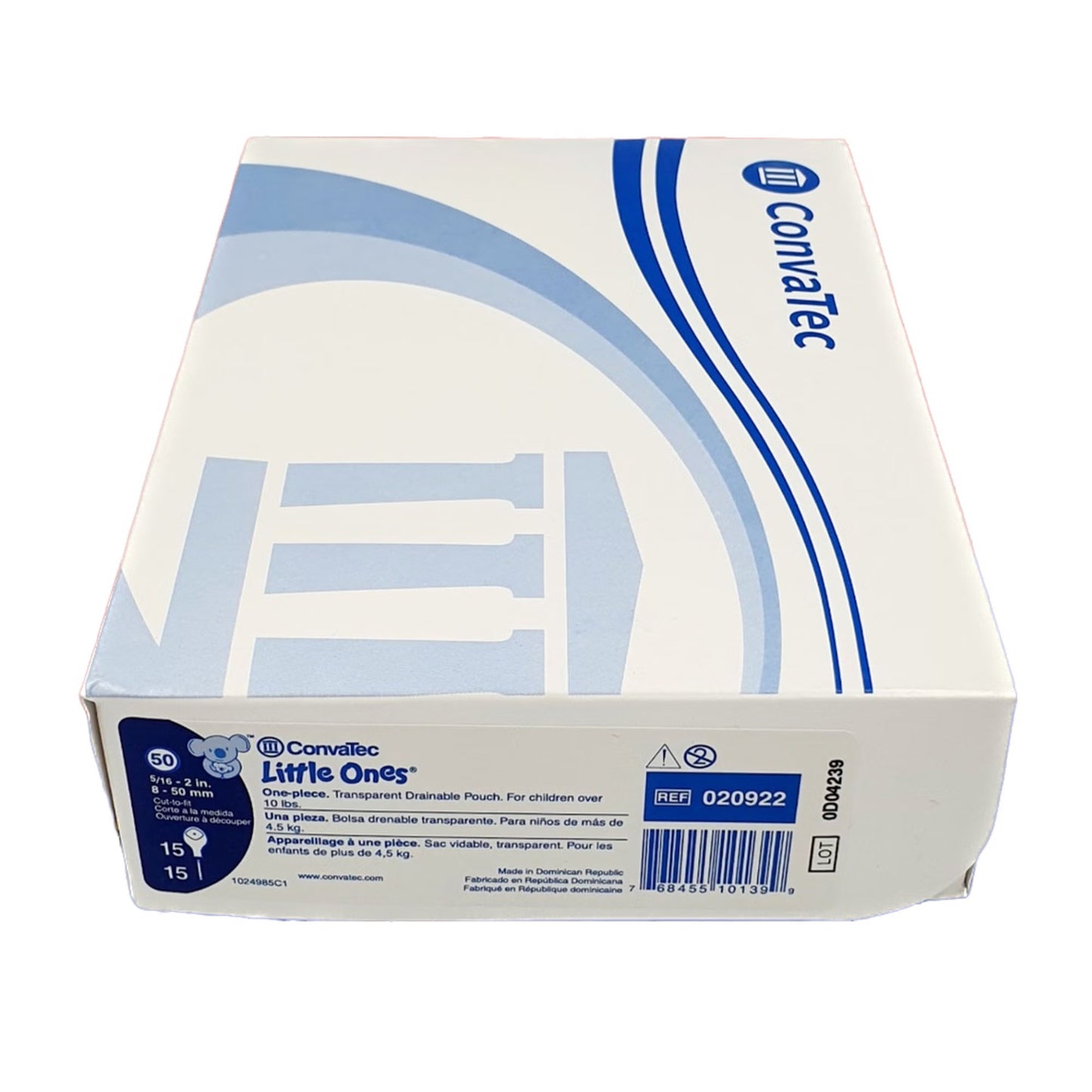 POUCH, OSTOMY TRANSP DRAIN 6" (15/BX)