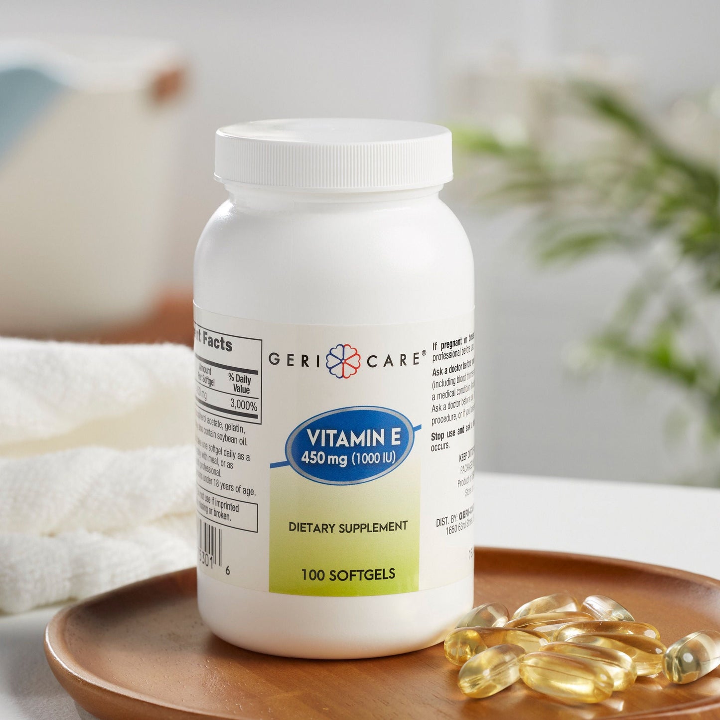 VITAMIN E, 1000IU SFT GEL (100EA/BT 12BT/CS)