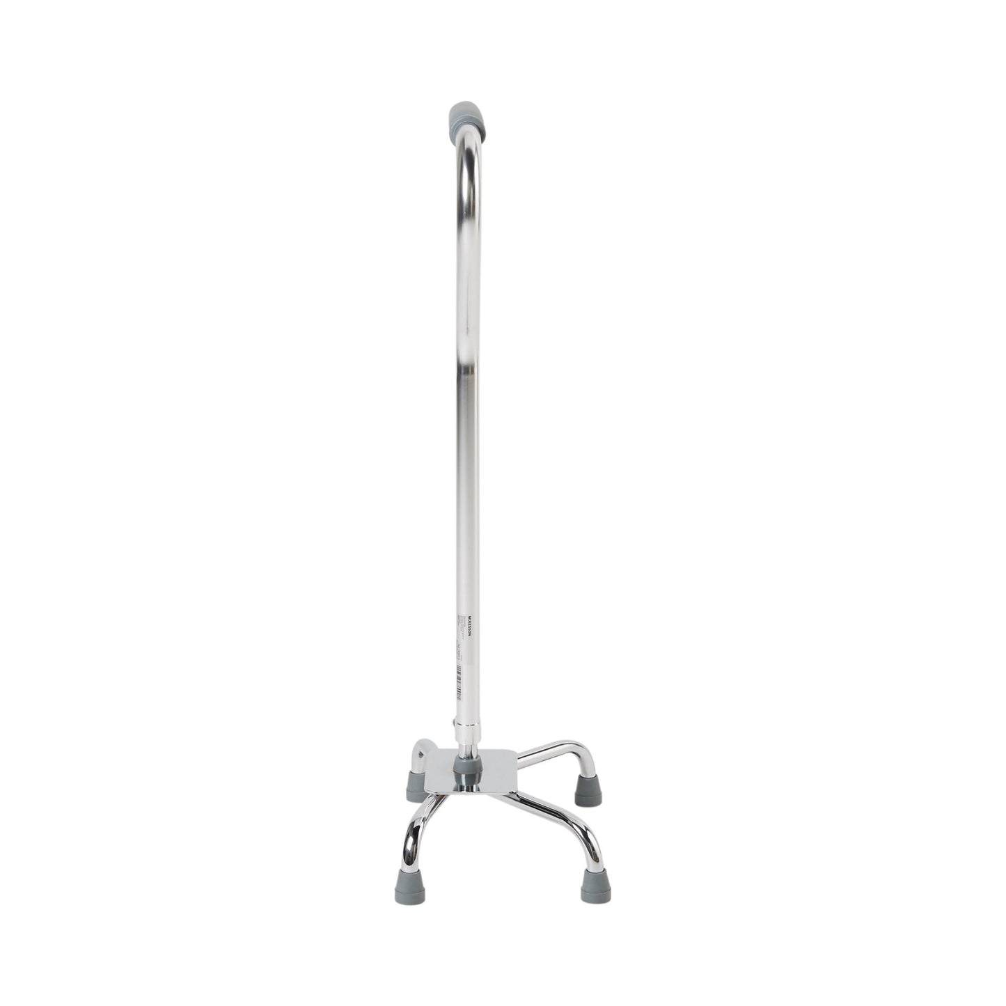 CANE, QUAD/LG BASE ALUM CHROME(4/CS)