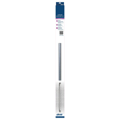 BAR, GRAB KNURLED CHROME 32" (3/BX)