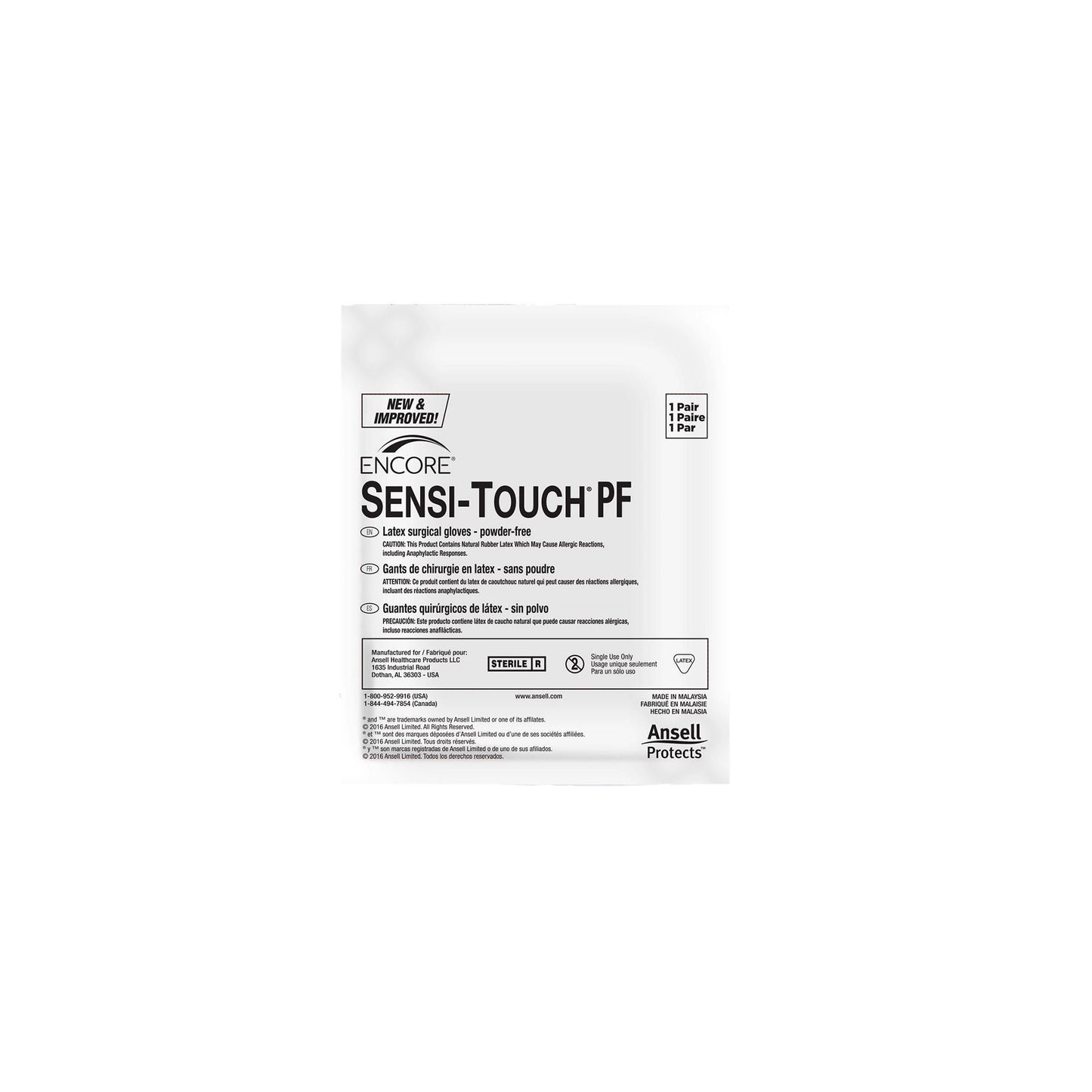 GLOVE, SURG LTX 6.0 STR2 SMTH (50PR/BX 4BX/CS)