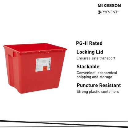CONTAINER, SHARPS RED 8GL (9/CS)
