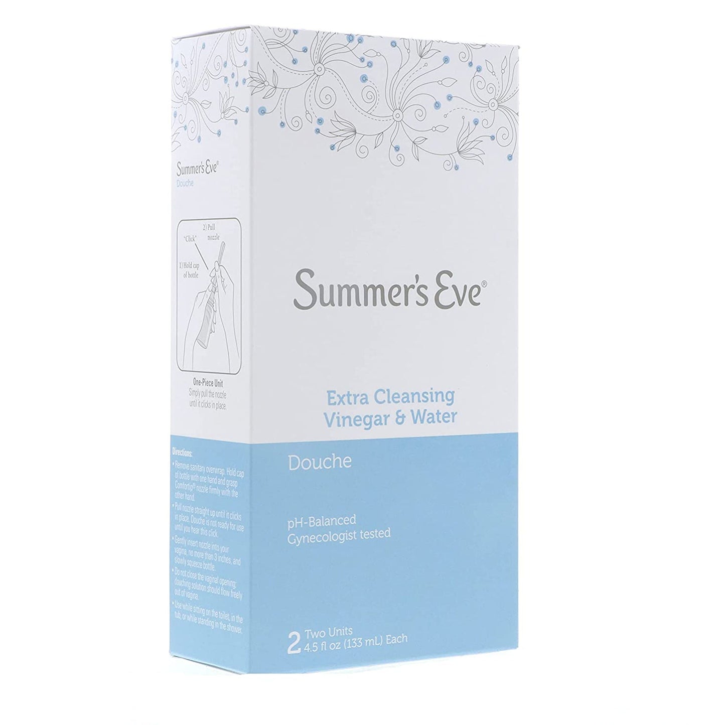 DOUCHE, SUMMERS EVE VINEGAR & WATER SOL (2/BX)