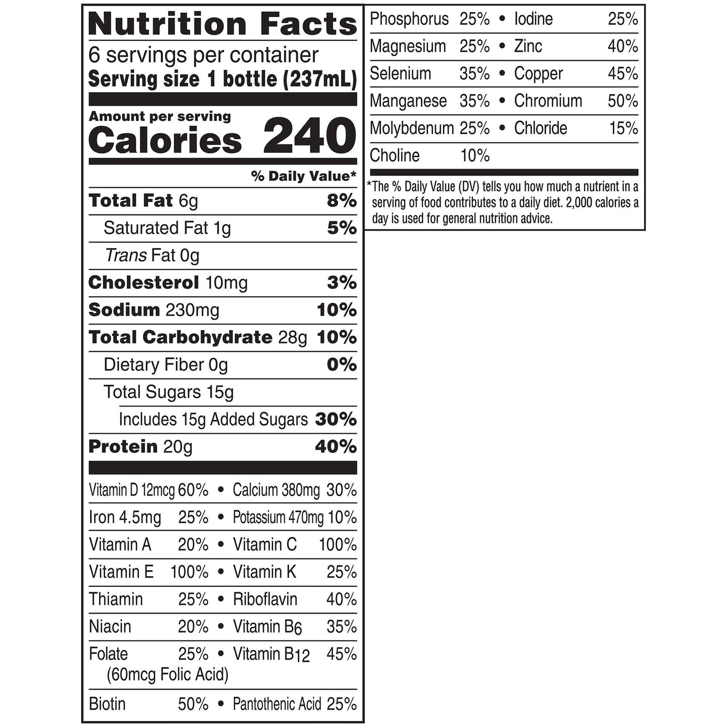 BOOST, HIGH PROTEIN CHOCOLATE 8OZ (6/PK 4PK/CS)