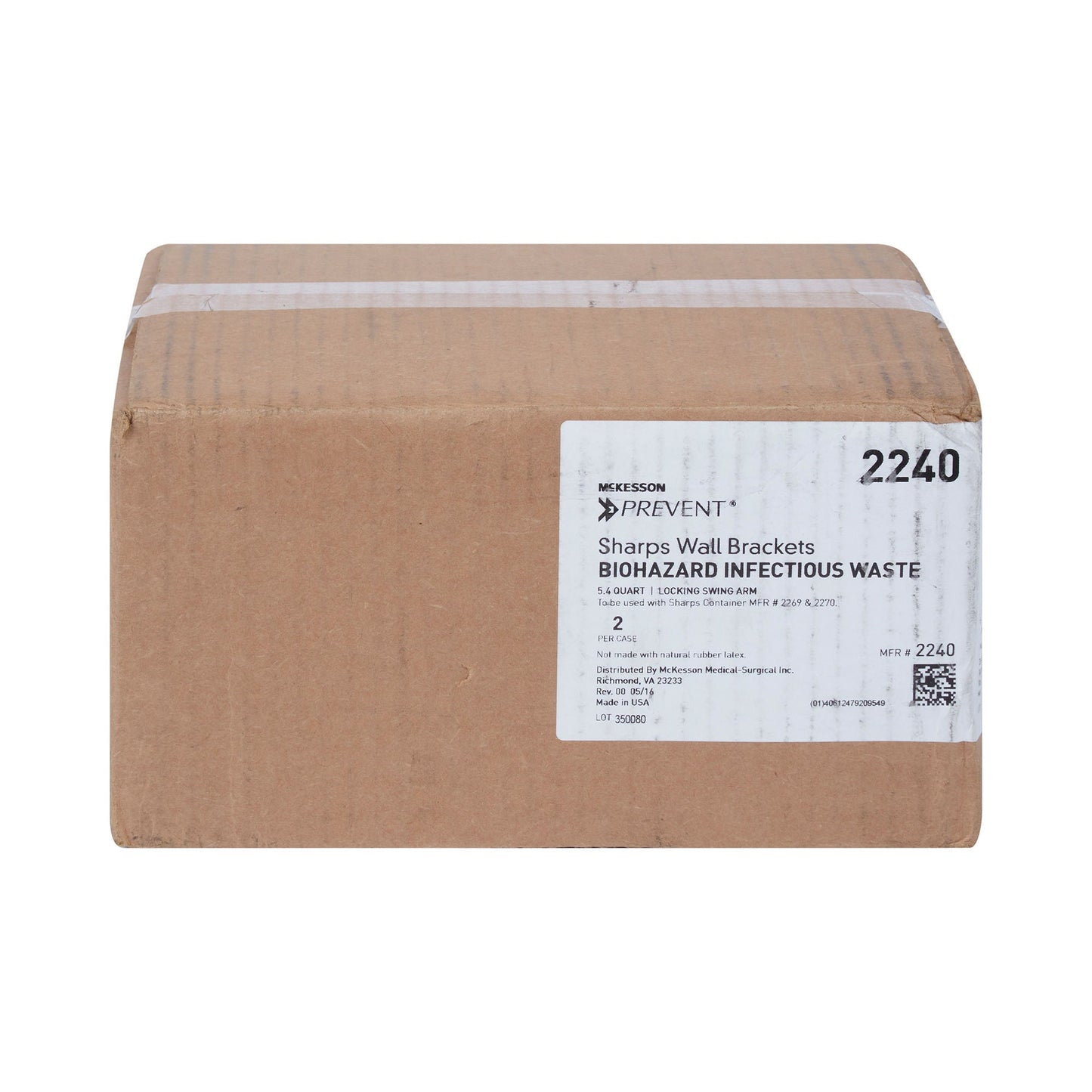 BRACKET, F/SHARPS WALL LOCKINGF/5.4QT CONT (2/CS)