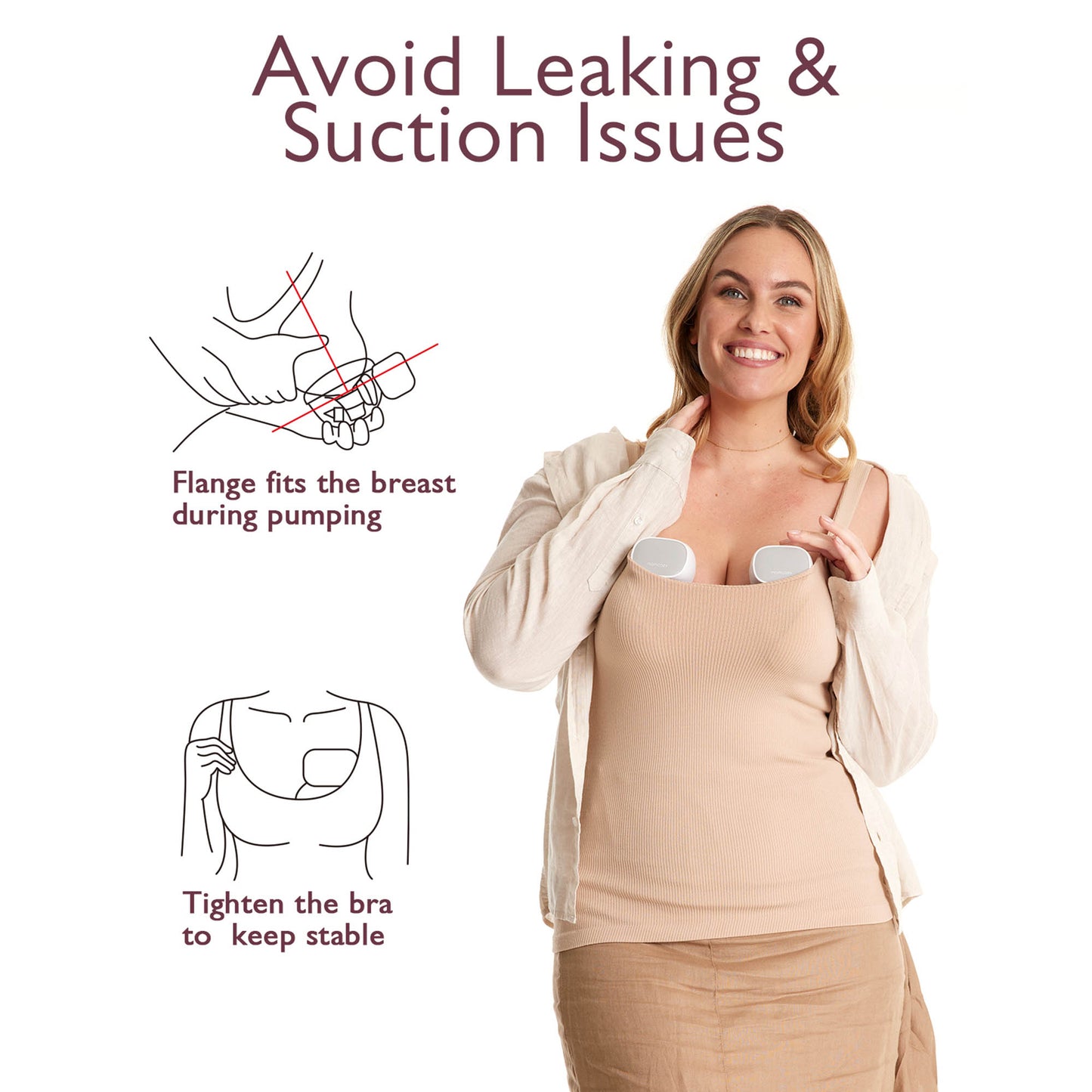 PUMP, BREAST WEARABLE MOMCOZY S9 PRO DBL