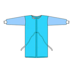 GOWN, ENDOSCOPY KNIT CUFF BLU XLG (100/CS)