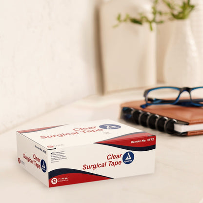 TAPE, SURG TRANSPARENT 1"X10' (12/BX 12BX/CS)