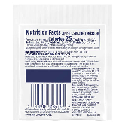 BENEPROTEIN, PDR UNFLAV 7.0GM (75PK/CS)