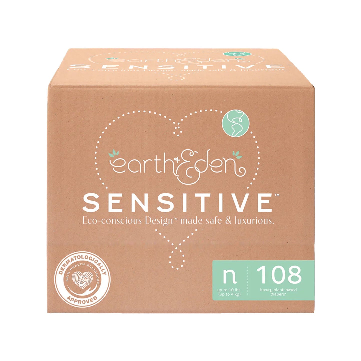 DIAPER, BABY EARTH & EDEN NEWBORN (108/CS)