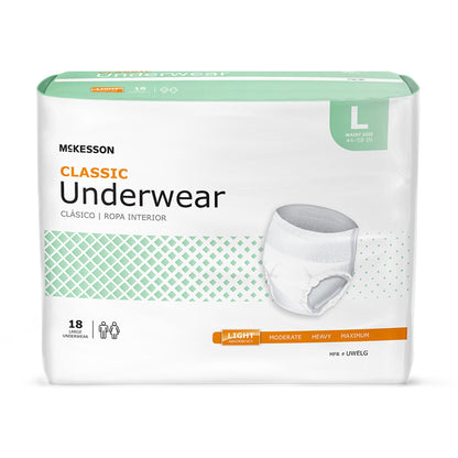 UNDERWEAR, CLASSIC LG 44-58 (18/BG 4BG/CS)