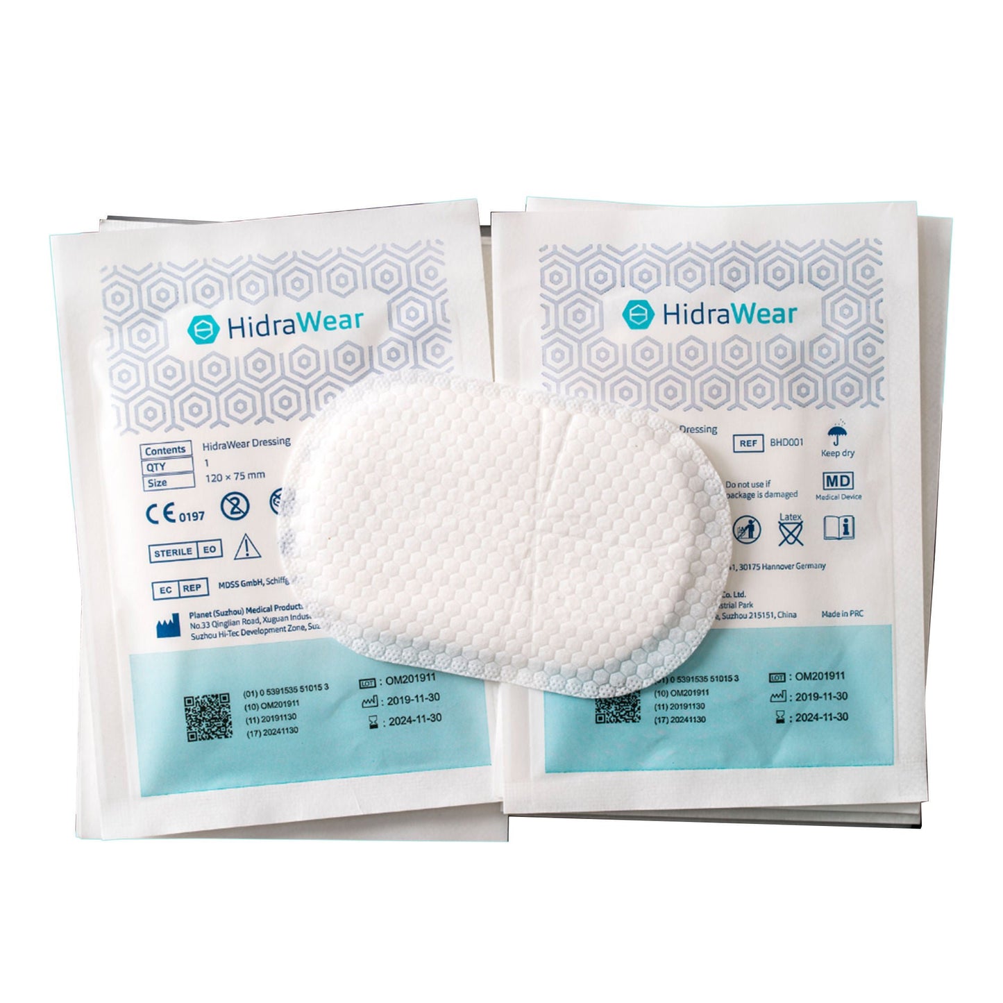 DRESSING, SUPERABSORBENT HIDRAWEAR 7.5X12CM (30/PK 24PK/CS)