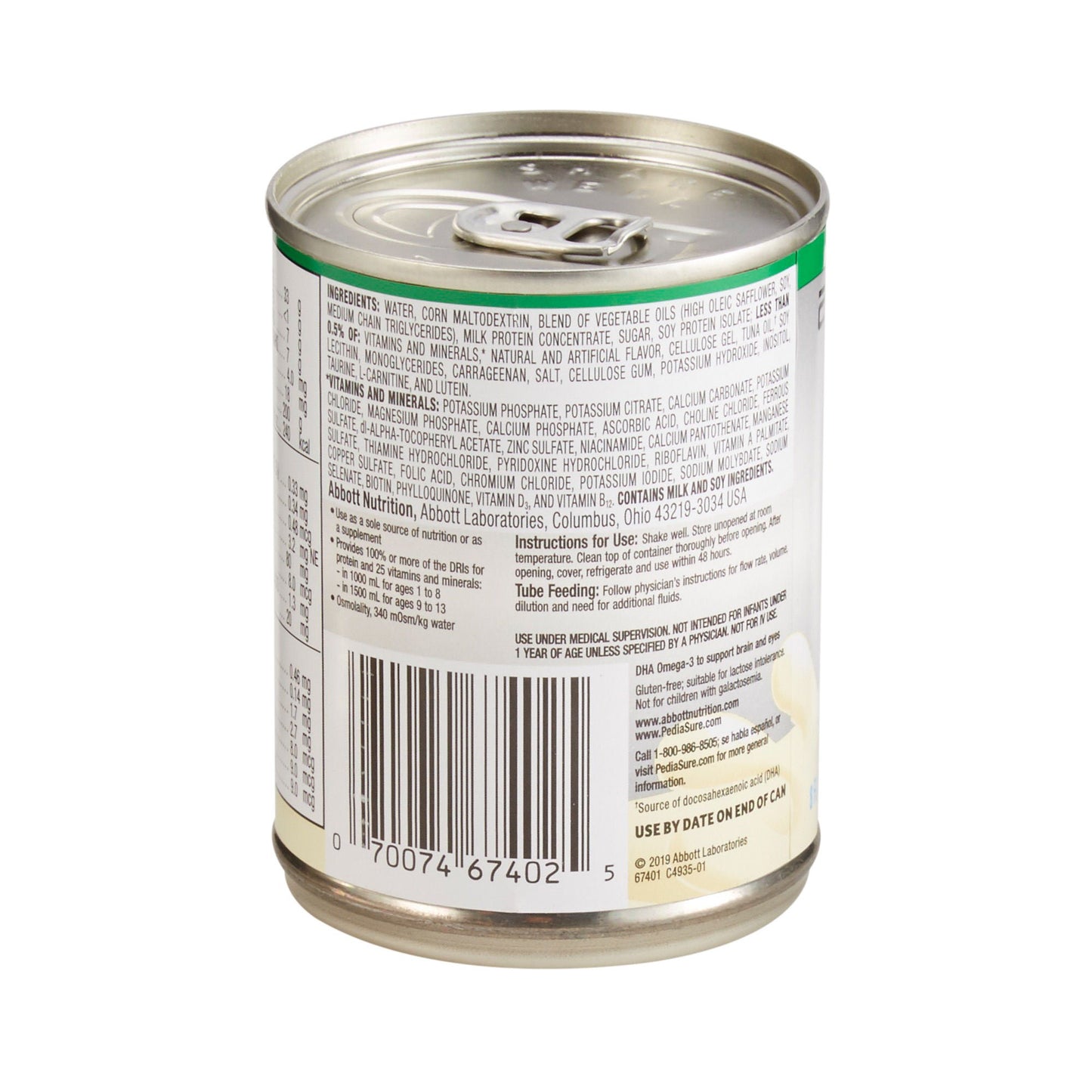 PEDIASURE, ENTERAL RTF VAN 1.0CAL 8OZ (24/CS)