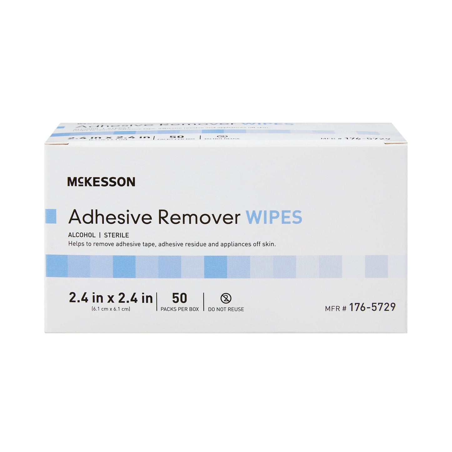 WIPE, ADH REMOVER 2.4"X2.4" (50PK/BX 50BX/CS)