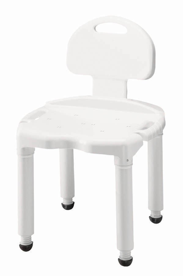 BENCH, BATH UNIV W/BACK (3/CS)