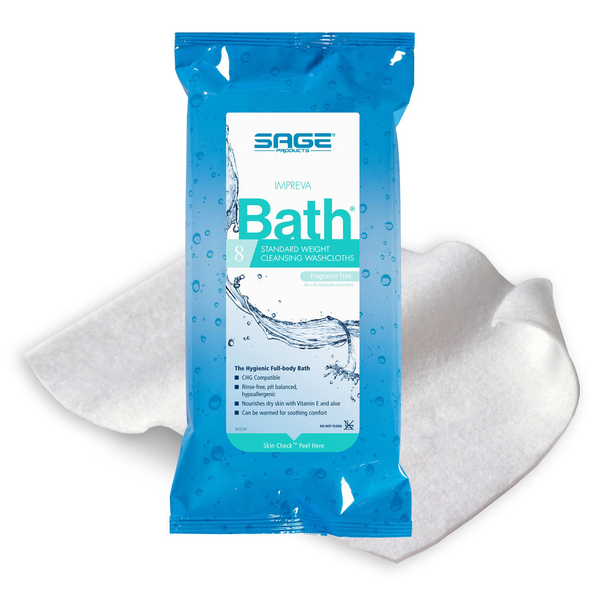 BATH, IMPREVA CLOTH RESEALABLE(8/PK 30PK/BX 2BX/C