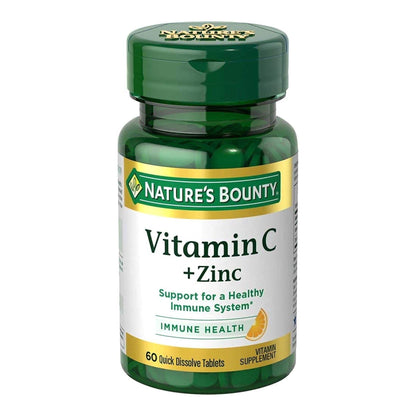 VITAMIN C+ZINC,TAB NATURES BOUNTY (60/BT)